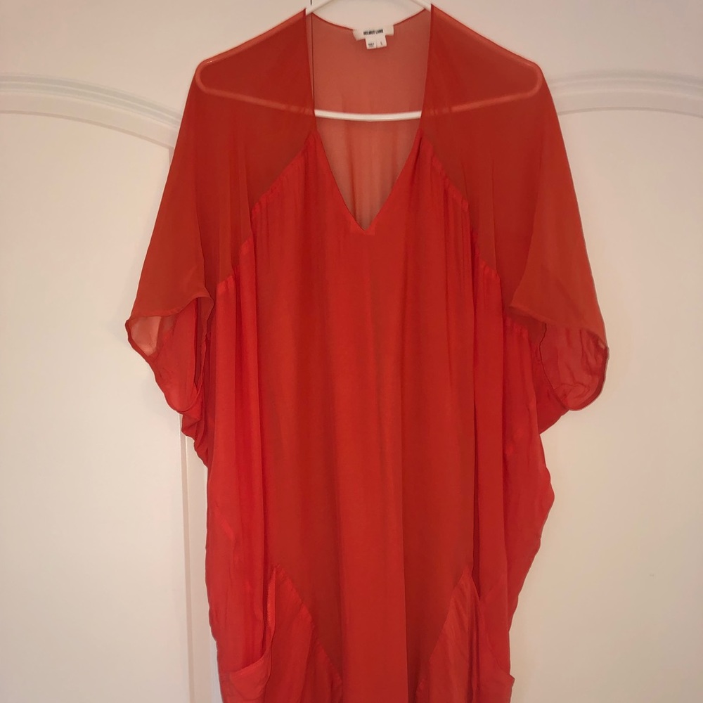 Helmut Lang coral dress size L